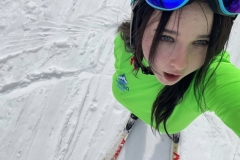 Ski selfie taken at the resort I worked at