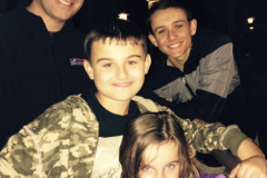 My dad, my two brothers, and me